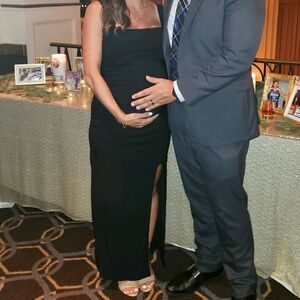 Club L London Black Maternity Dress